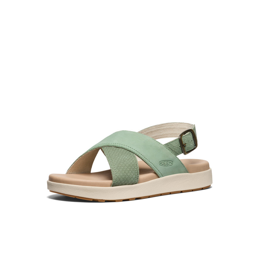 Keen Women's Elle Luxe Cross Strap Sandal | Granite Green/Granite Green