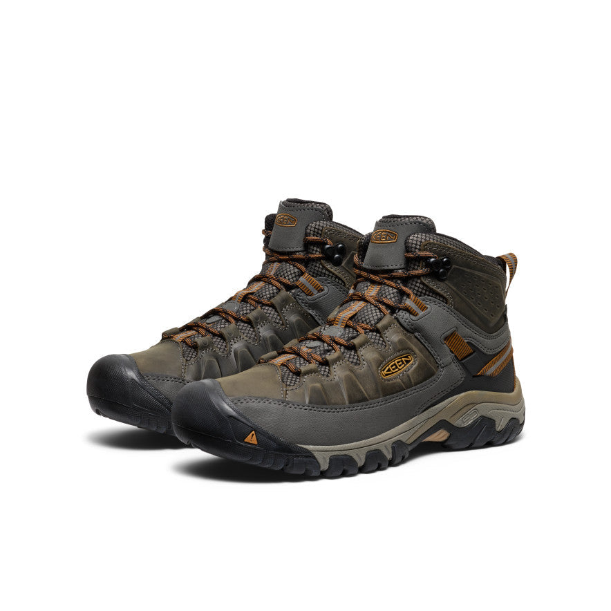 Keen Men's Targhee III Waterproof Mid Wide | Black Olive/Golden Brown