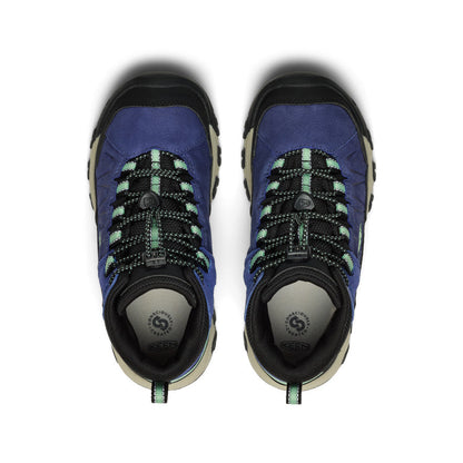 Keen Big Kids' Targhee IV Waterproof Hiking Boot | Skipper Blue/Hemlock
