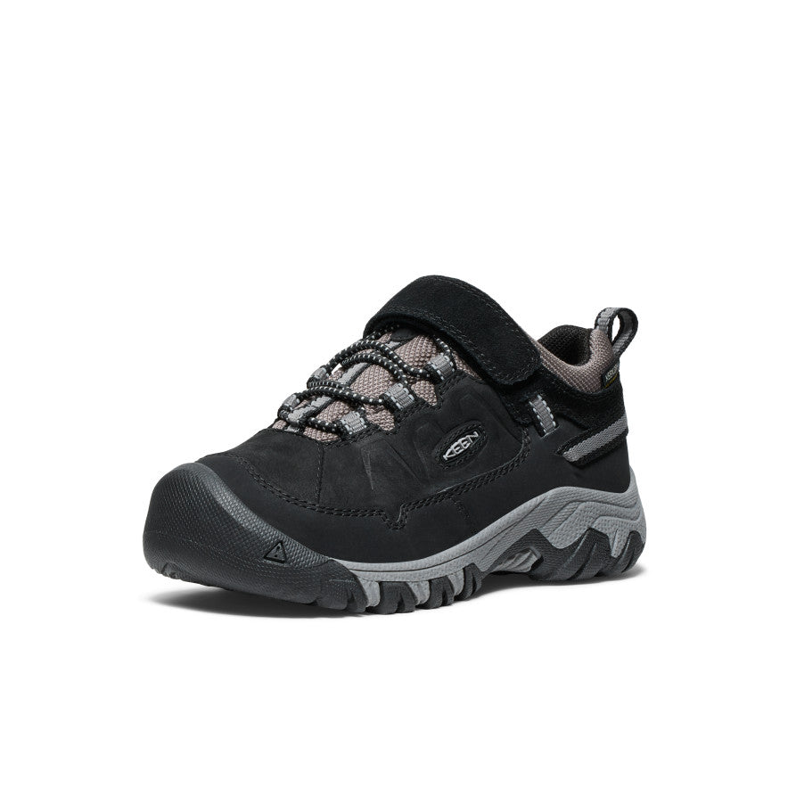 Keen Little Kids' Targhee IV Waterproof Hiking Shoe | Black/Steel Grey