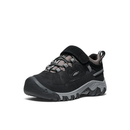 Keen Little Kids' Targhee IV Waterproof Hiking Shoe | Black/Steel Grey