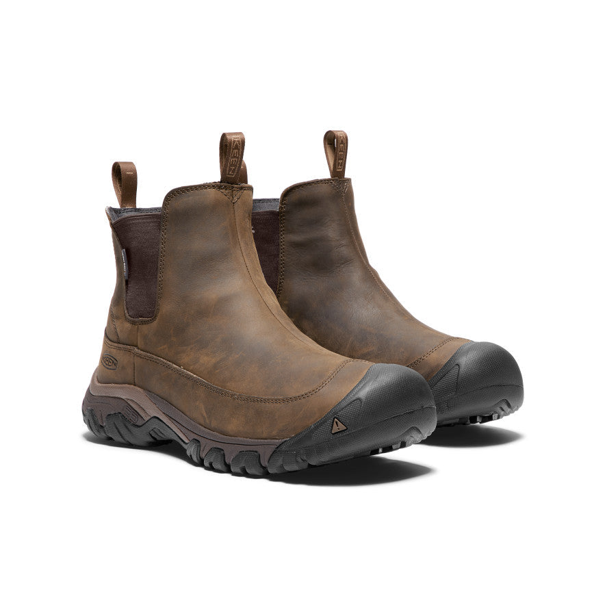 Keen Men's Anchorage III Waterproof Boot Wide | Dark Earth/Mulch
