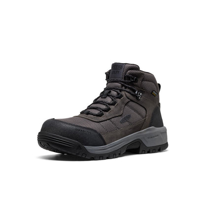 Keen Men's Skokie Waterproof Work Boot (Carbon Toe) | Magnet/Black