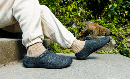 Keen Men's Howser III Slide | Charcoal Grey Felt/Black