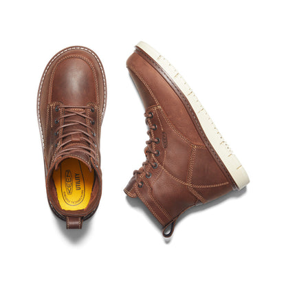 Keen Women's San Jose 6" Boot (Soft Toe) | Gingerbread/Off White
