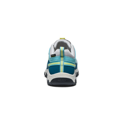 Keen Big Kids' Targhee IV Waterproof Hiking Shoe | Reef Waters/Daiquiri Green