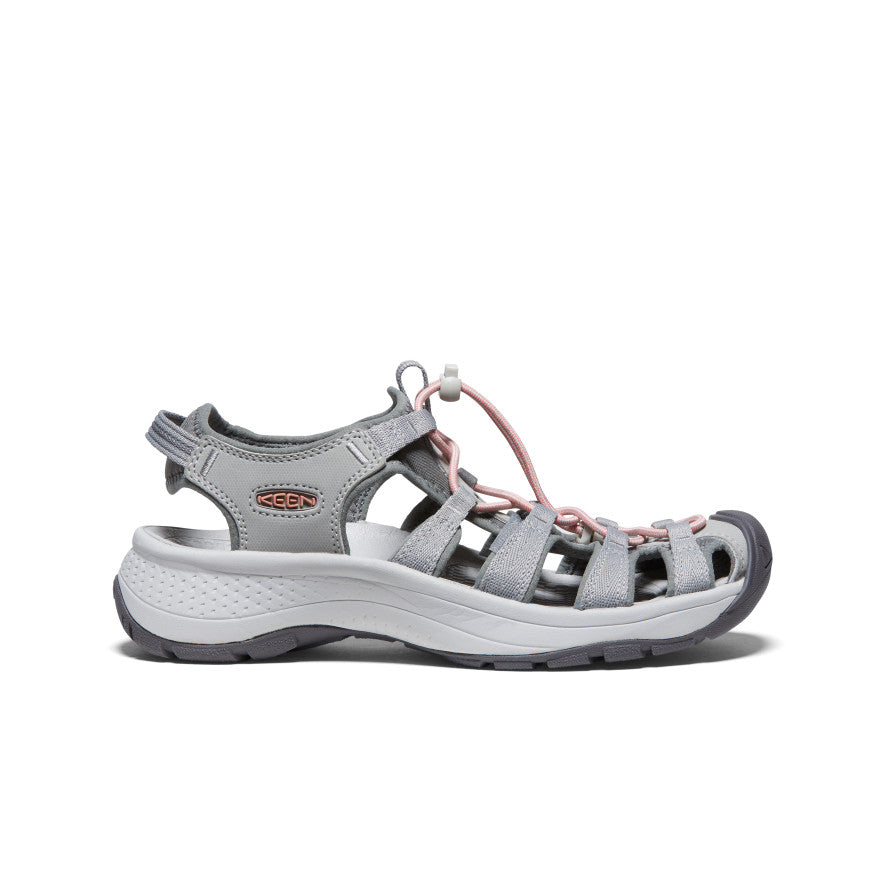 Keen Women's Astoria West Sandal | Grey/Coral