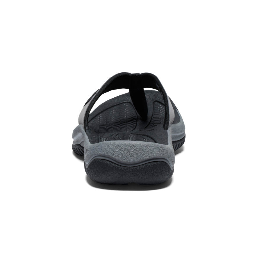 Keen Men's Kona Leather Flip-Flop | Steel Grey/Black