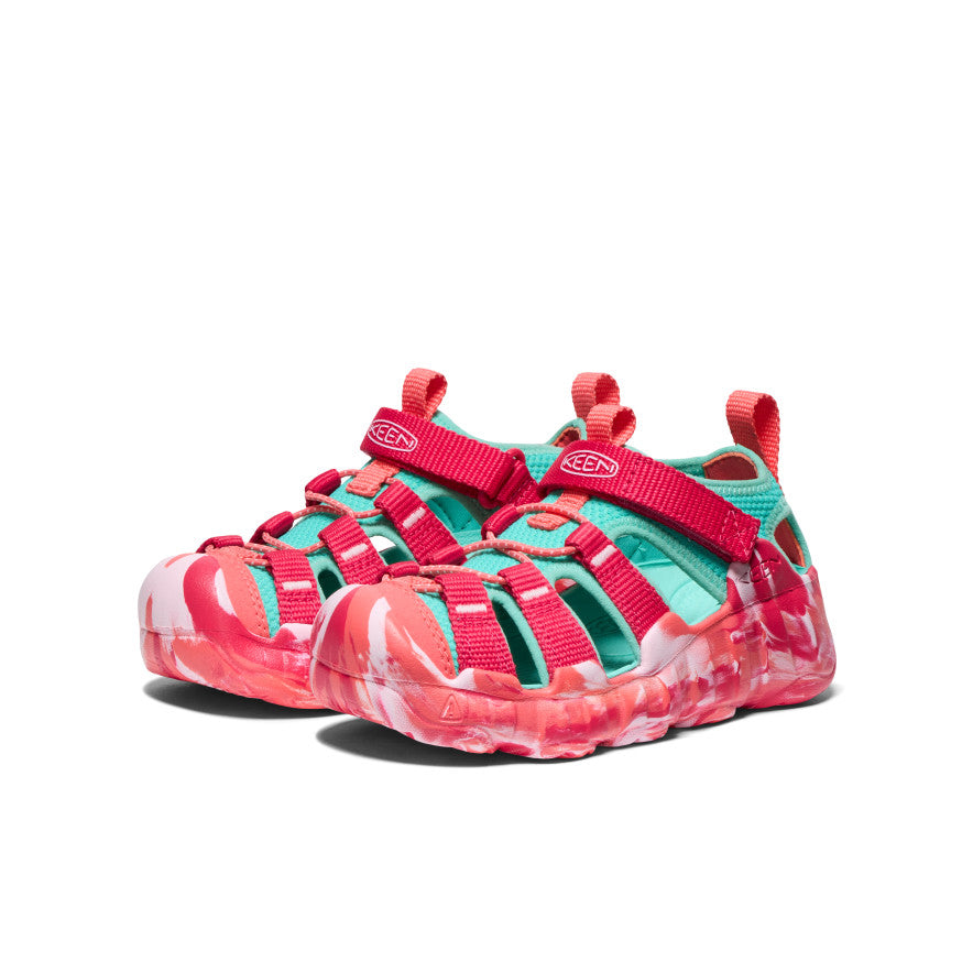 Keen Little Kids' Hyperport H2 Sandal | Raspberry/Pool Blue