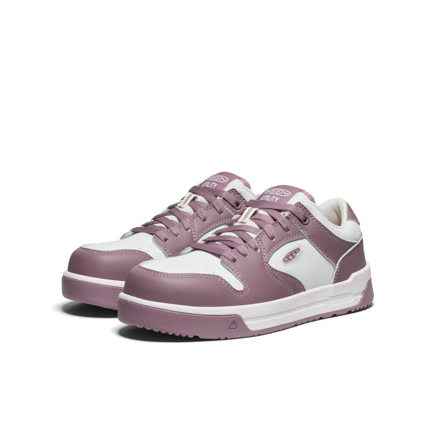Keen Women's Overton Work Shoe (Carbon Toe) | Toadstool/Star White