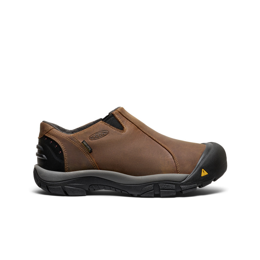 Keen Men's Brixen Waterproof Shoe Wide | Slate Black/Madder Brown