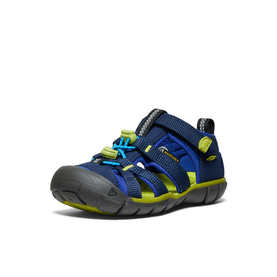 Keen Little Kids' Seacamp II CNX | Naval Academy/Chartreuse