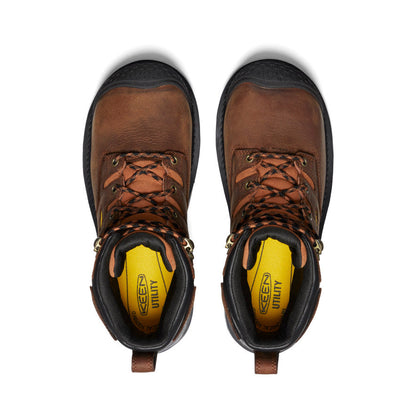 Keen Men's Camden 6" Waterproof Boot INT MET (Carbon Toe) | Leather Brown/Black