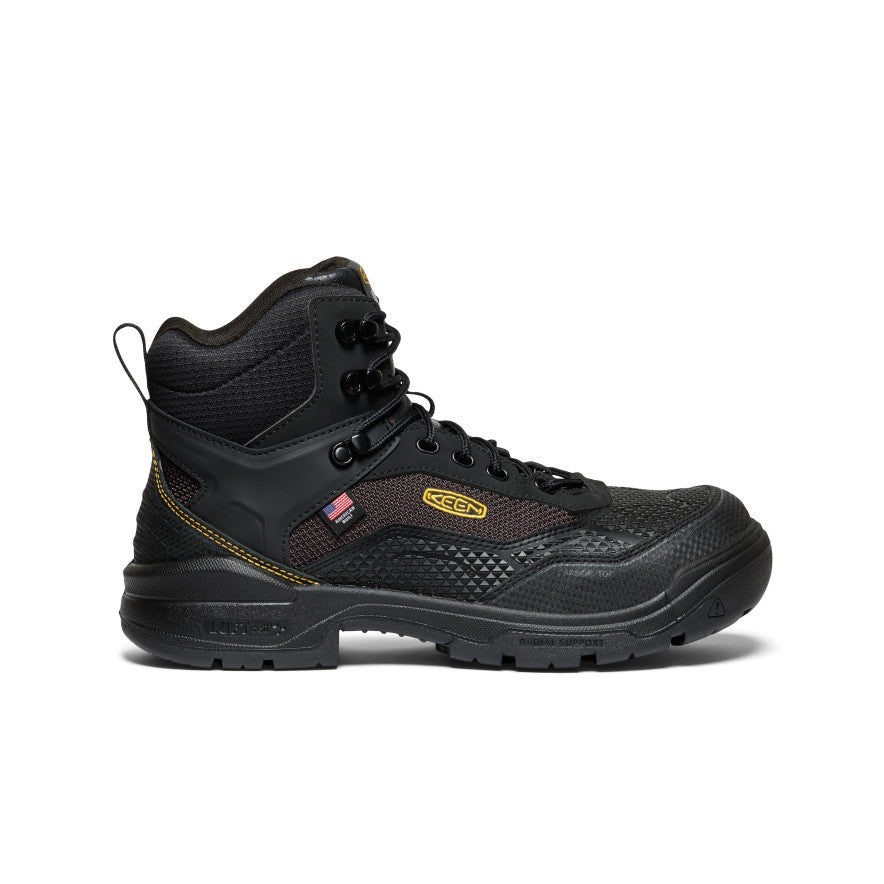 Keen Men's Stronglite Waterproof Boot (Carbon Toe) | Black/Black