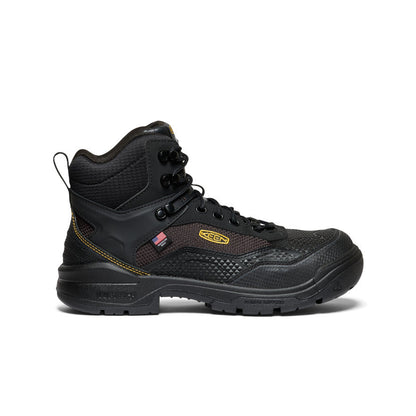 Keen Men's Stronglite Waterproof Boot (Carbon Toe) | Black/Black