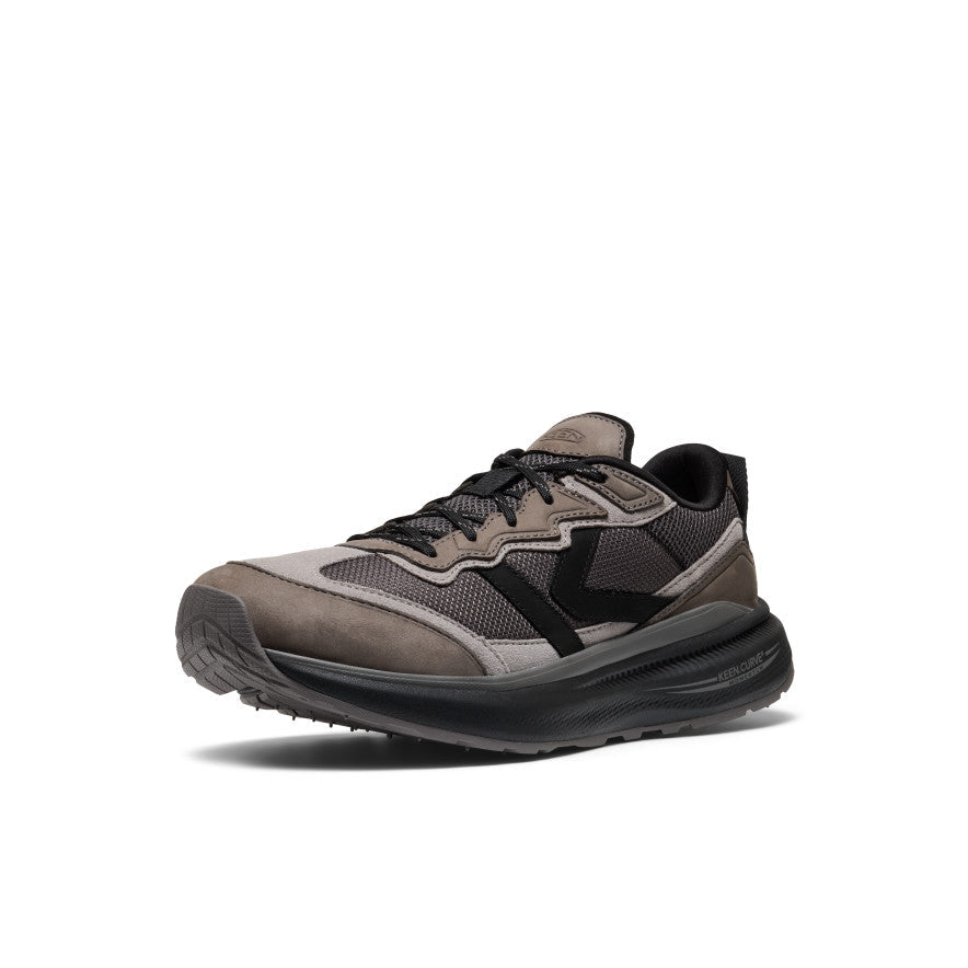 Keen Men's WK500 Leather Walking Shoe | Steel Grey/Black