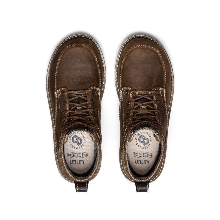 Keen Women's San Jose 6" Waterproof Boot (Aluminum Toe) | Cascade Brown/Gum