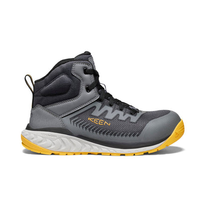  Men's Arvada Mid Work Sneaker (Carbon Toe) | Black/Keen Yellow