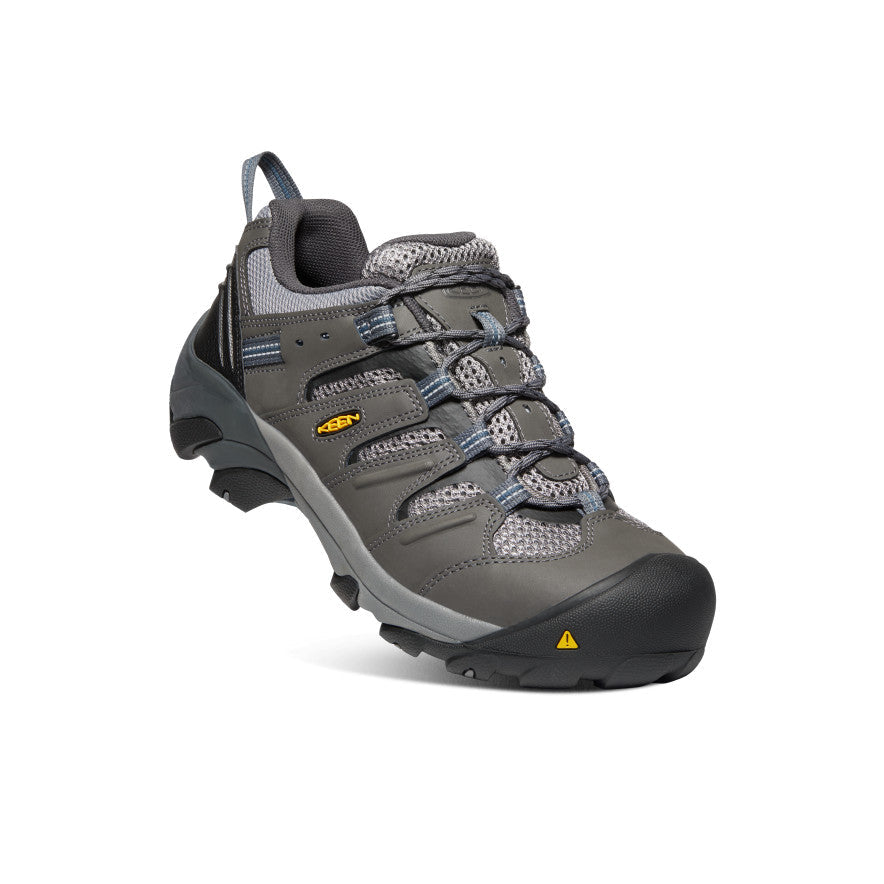 Keen Men's Lansing Low (Steel Toe) | Magnet/Majolica Blue