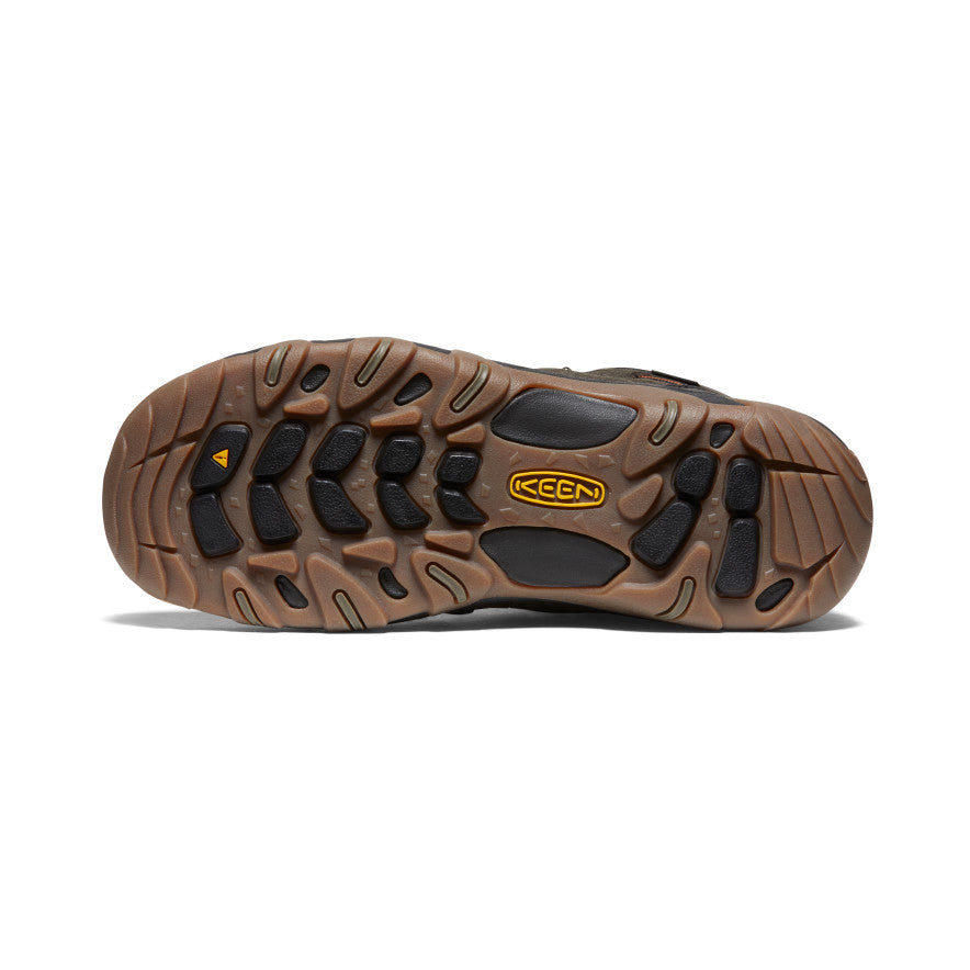 Keen Men's Headout Waterproof Hiking Boot | Black Olive/Fossil Orange
