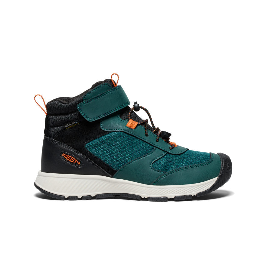Keen Big Kids' Skua Waterproof Boot | Ponderosa Pine/Gold Flame