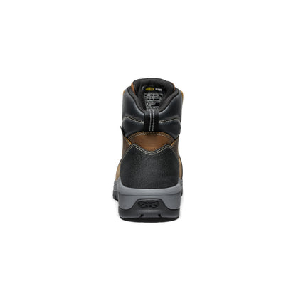 Keen Men's CSA Evanston 6" Waterproof Boot (Carbon Toe) | Bison/Black
