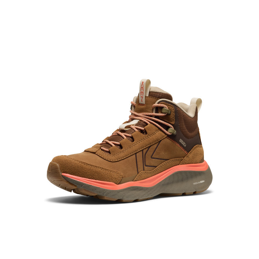 Keen Women's Leiki Waterproof Leather Hiking Boot | Chipmunk/Bison
