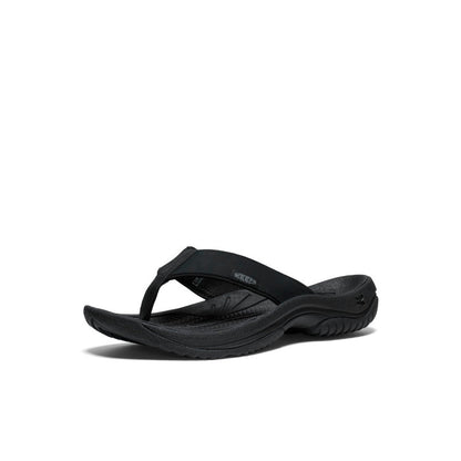Keen Men's Kona Leather Flip-Flop | Black/Steel Grey