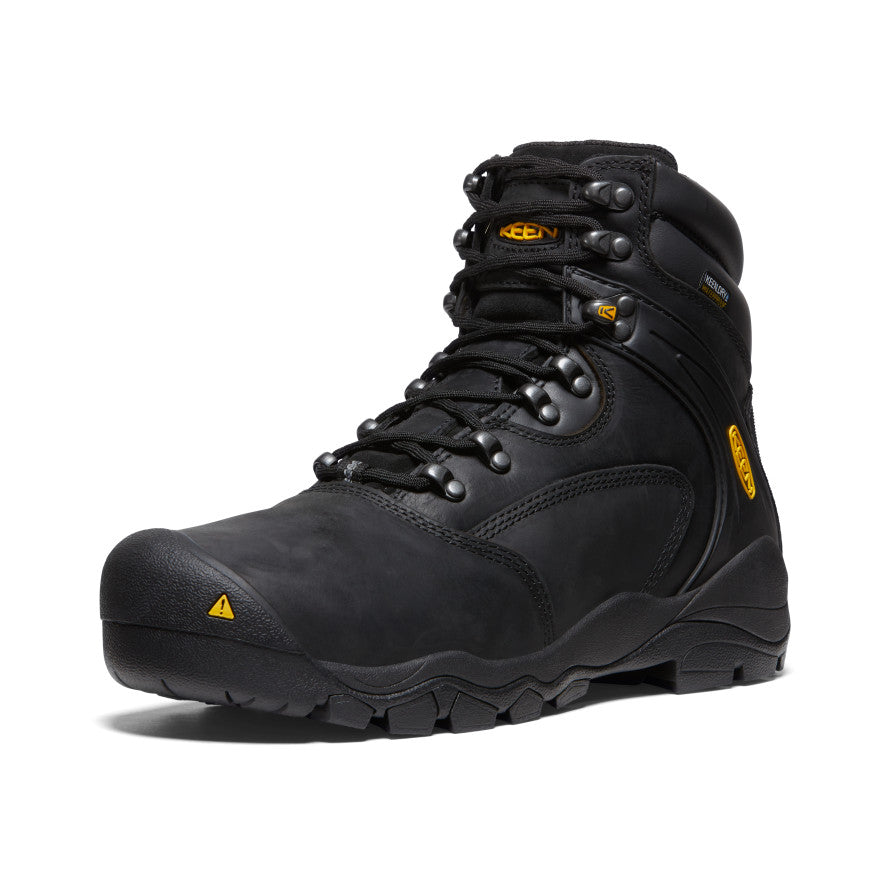 Keen Men's Louisville 6" Waterproof Boot (Steel Toe) | Black