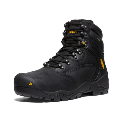 Keen Men's Louisville 6" Waterproof Boot (Steel Toe) | Black