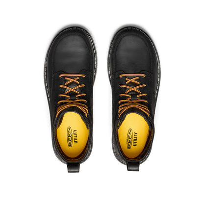 Keen Men's San Jose 6" Waterproof Boot (Aluminum Toe) | Black/Gum