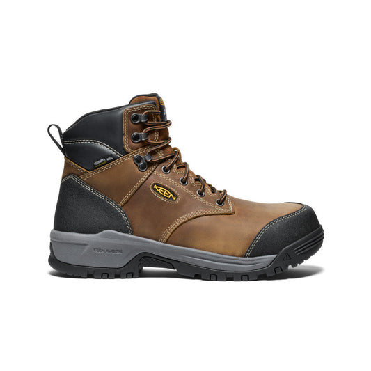 Keen Men's Evanston 6" Insulated Waterproof Boot (Carbon Toe) | Bison/Black