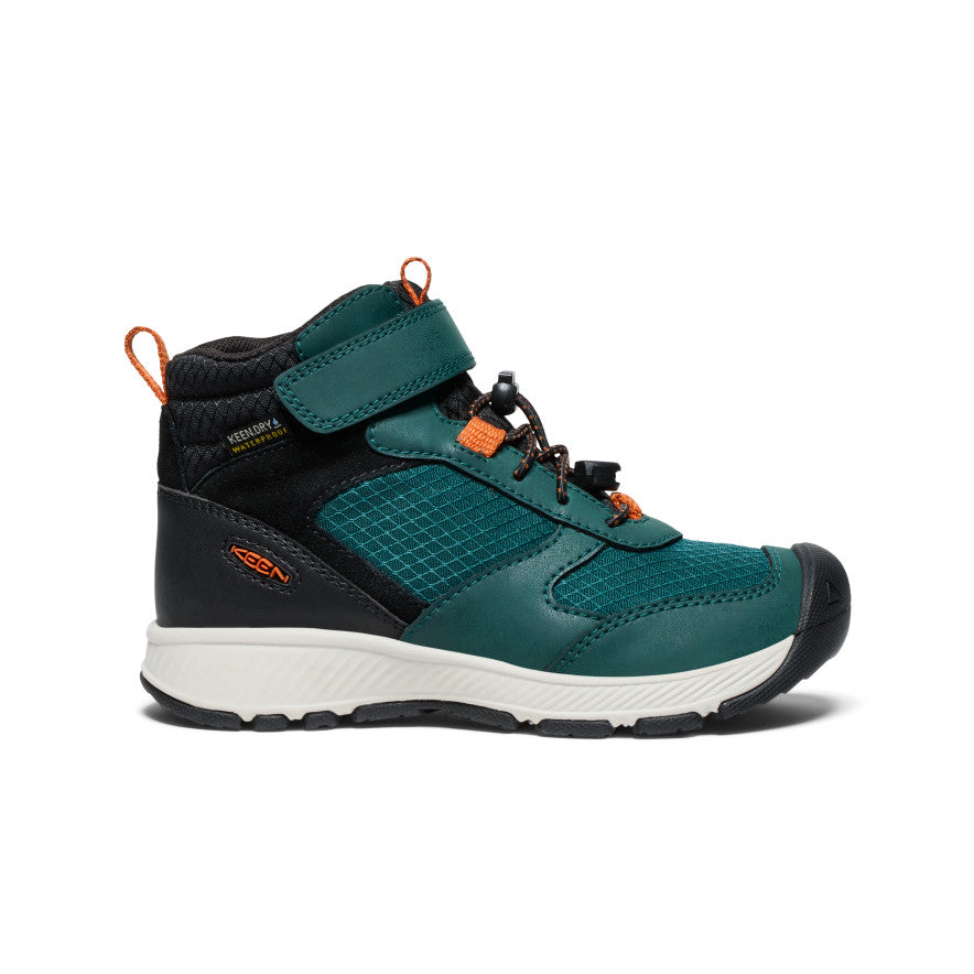 Keen Little Kids' Skua Waterproof Boot | Ponderosa Pine/Gold Flame