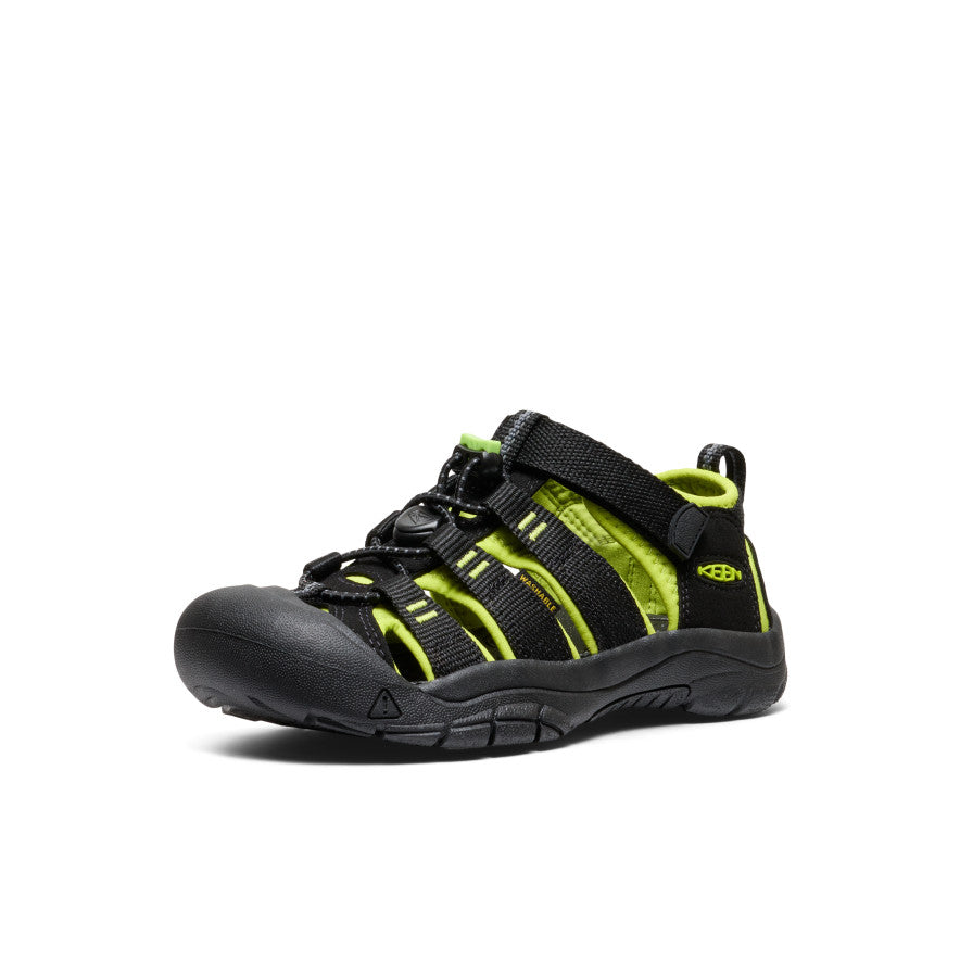 Keen Big Kids' Newport H2 | Black/Lime Green