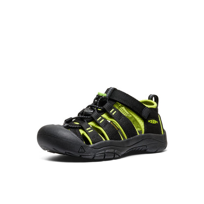 Keen Big Kids' Newport H2 | Black/Lime Green