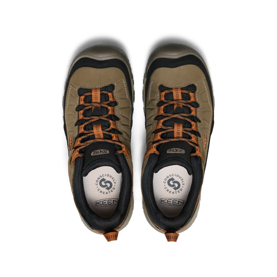 Keen Men's Targhee IV Wide Waterproof Hiking Shoe | Sea Turtle/Roasted Pecan