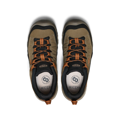 Keen Men's Targhee IV Wide Waterproof Hiking Shoe | Sea Turtle/Roasted Pecan