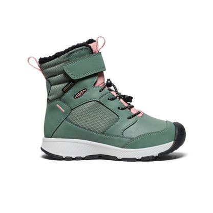 Keen Little Kids' Skua Waterproof Winter Boot | Dark Forest/Rose Elegance
