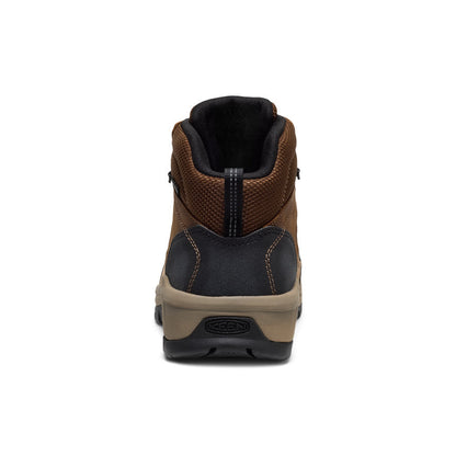 Keen Men's Skokie Waterproof Work Boot (Carbon Toe) | Dark Earth/Black