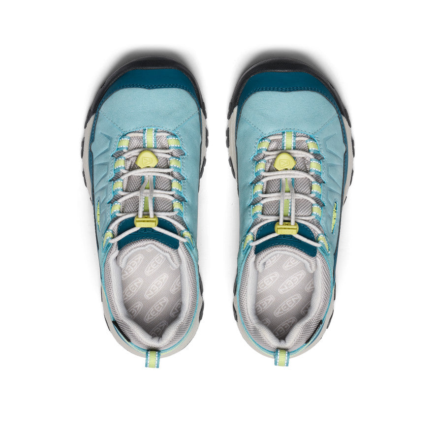 Keen Big Kids' Targhee IV Waterproof Hiking Shoe | Reef Waters/Daiquiri Green