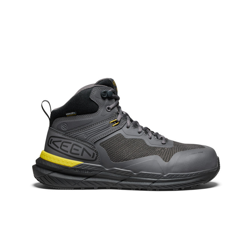 Keen Men's Synchro Waterproof Work Boot (Carbon Toe) | Magnet/Black