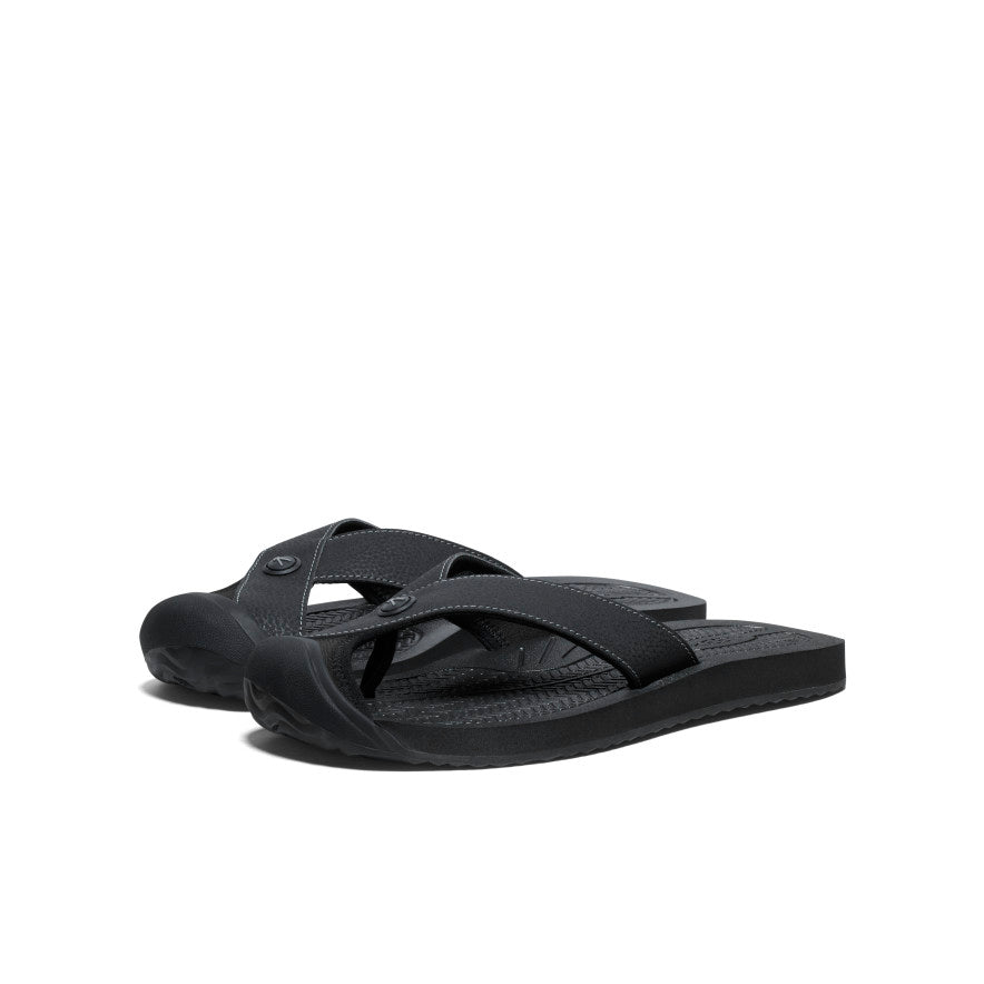 Keen Men's Barbados Flip-Flop | Black/Steel Grey