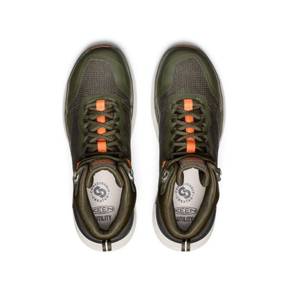 Keen Men's Synchro Waterproof Work Boot (Carbon Toe) | Forest Night/Gum