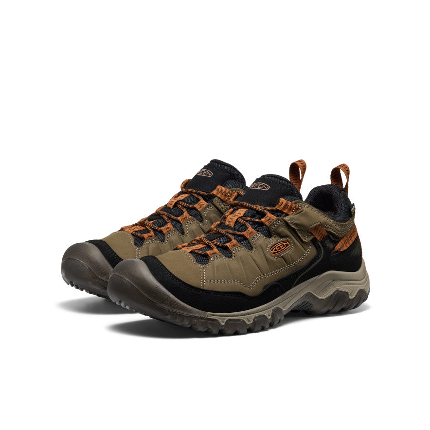 Keen Men's Targhee IV Wide Waterproof Hiking Shoe | Sea Turtle/Roasted Pecan