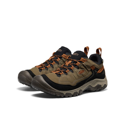 Keen Men's Targhee IV Wide Waterproof Hiking Shoe | Sea Turtle/Roasted Pecan