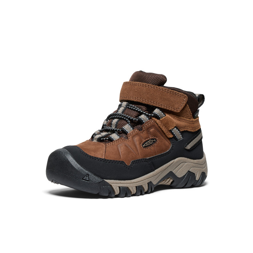 Keen Little Kids' Targhee IV Waterproof Hiking Boot | Bison/Brindle