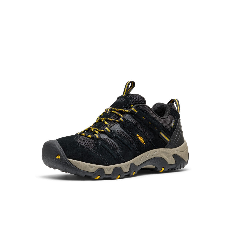 Keen Men's Headout Waterproof Hiking Shoe | Black/Lemon Curry