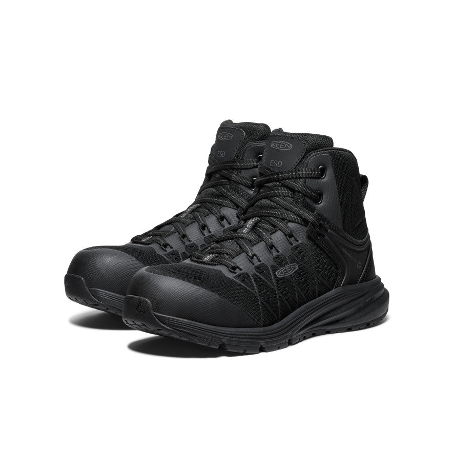 Keen Women's Vista Energy Mid ESD (Carbon Toe) | Black/Black