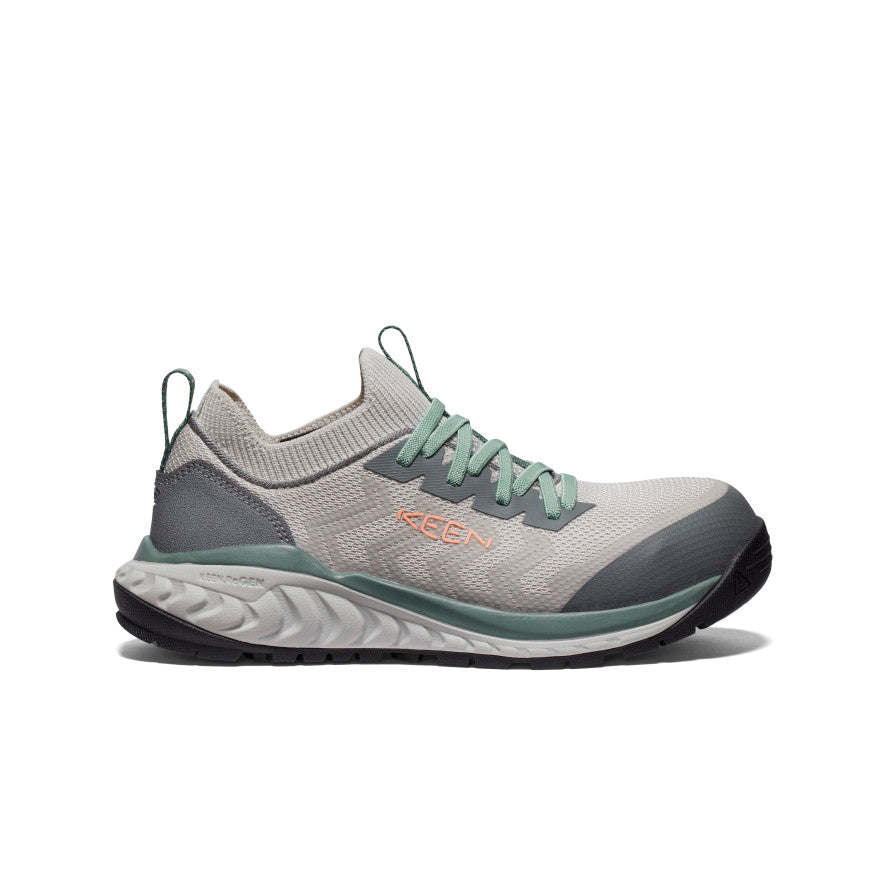 Keen Women's Arvada Shift Work Sneaker (Carbon Toe) | Steel Grey/Granite Green