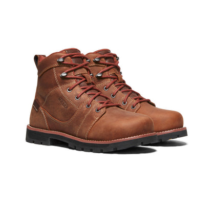 Keen Women's Seattle 6" Waterproof Boot (Aluminum Toe) | Gingerbread/Black